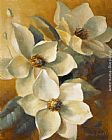 Lanie Loreth Paintings - Magnolias Aglow at Sunset II by Lanie Loreth
